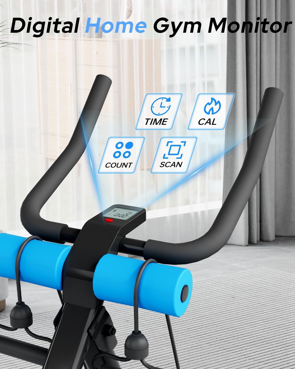 AB Machine Ab Workout Equipment, Adjustable Ab Trainer Machine for Abs Workout at Home Gym, Foldable, Knee Protection